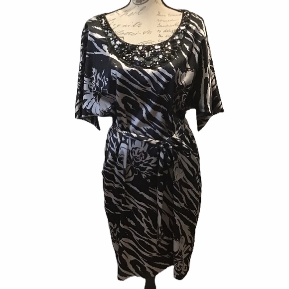 Bisou Bisou Michele Bohbot Embellished Dress - Picture 1 of 7